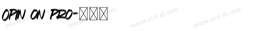 Opin on pro字体转换